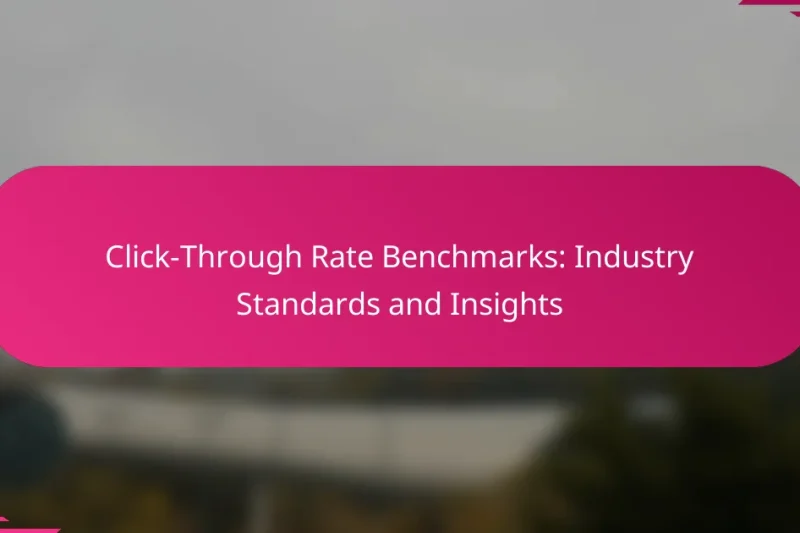 Taux de clics de référence : Normes et perspectives de l’industrie