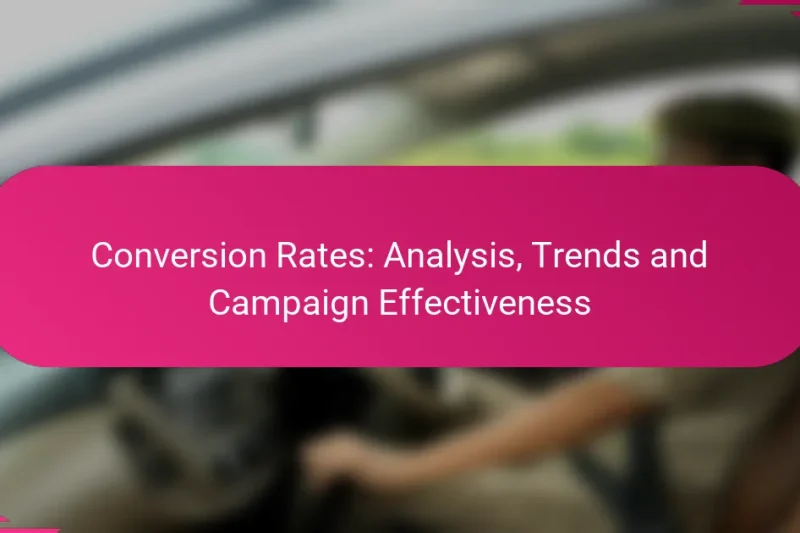 Taux de Conversion : Analyse, Tendances et Efficacité des Campagnes