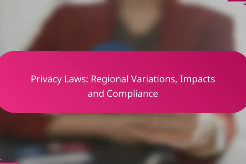 Lois sur la confidentialité : variations régionales, impacts et conformité
