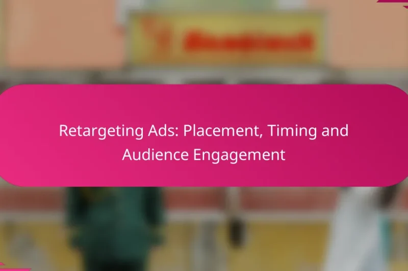 Publicités de Retargeting : Placement, Timing et Engagement de l’Audience