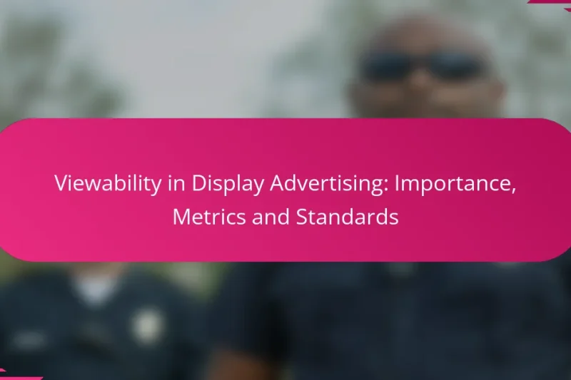 Viewability dans la publicité display : importance, métriques et normes
